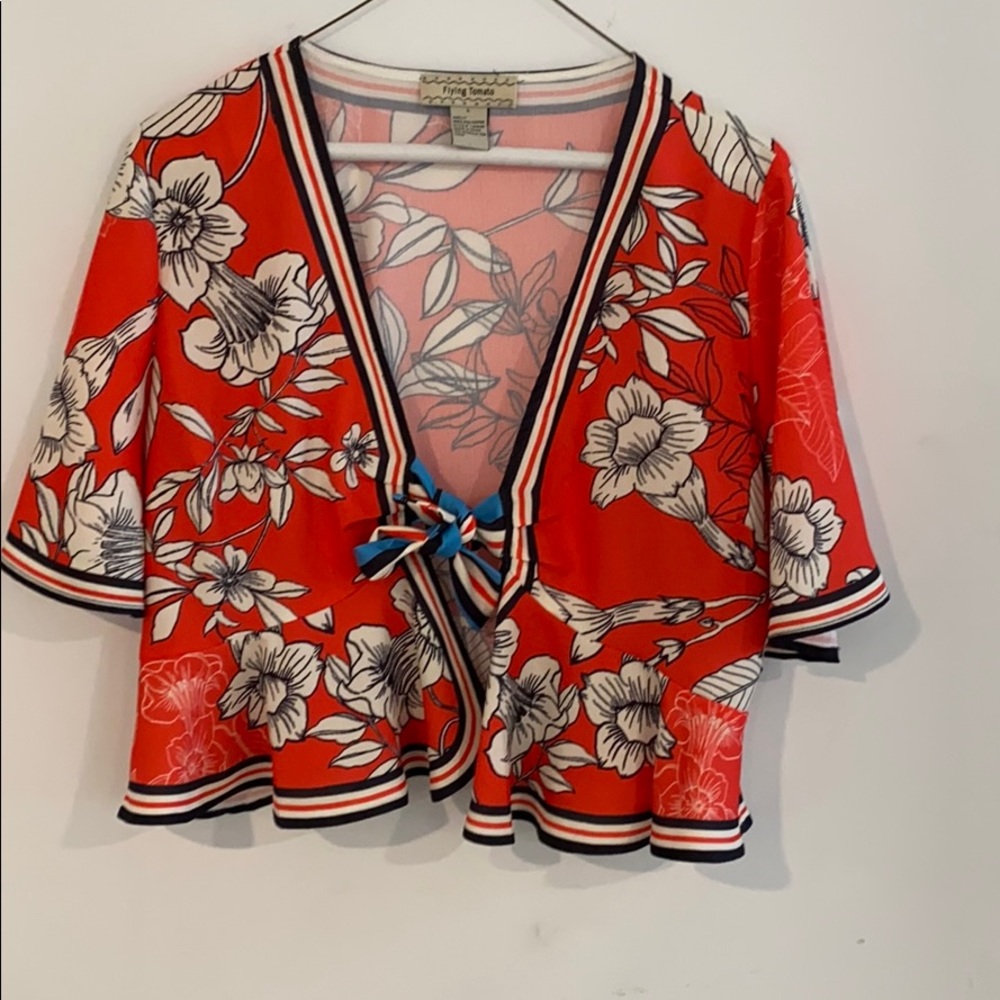 Floral crop top